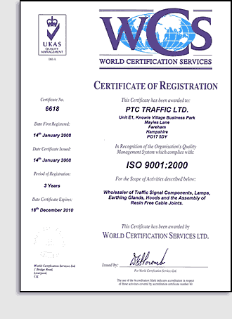 Pic of ISO9001 certificate